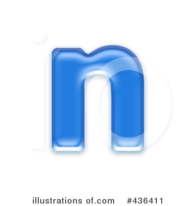 Royalty-Free (RF) Lowercase Blue Letter Clipart Illustration by chrisroll - Stock Sample #436411