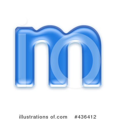 Royalty-Free (RF) Lowercase Blue Letter Clipart Illustration by chrisroll - Stock Sample #436412