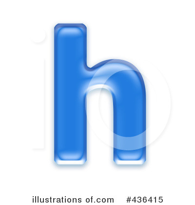 Royalty-Free (RF) Lowercase Blue Letter Clipart Illustration by chrisroll - Stock Sample #436415