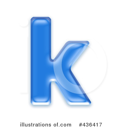 Royalty-Free (RF) Lowercase Blue Letter Clipart Illustration by chrisroll - Stock Sample #436417