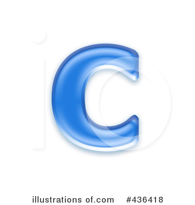 Royalty-Free (RF) Lowercase Blue Letter Clipart Illustration by chrisroll - Stock Sample #436418