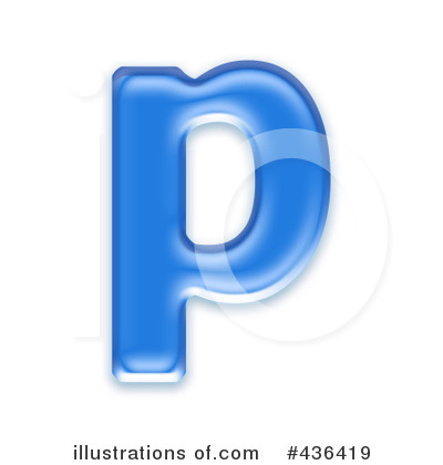 Royalty-Free (RF) Lowercase Blue Letter Clipart Illustration by chrisroll - Stock Sample #436419