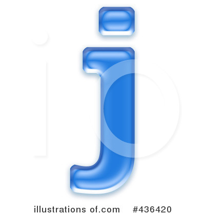 Royalty-Free (RF) Lowercase Blue Letter Clipart Illustration by chrisroll - Stock Sample #436420