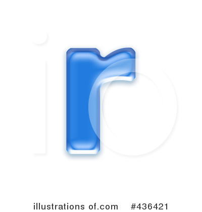 Royalty-Free (RF) Lowercase Blue Letter Clipart Illustration by chrisroll - Stock Sample #436421