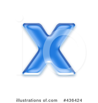 Royalty-Free (RF) Lowercase Blue Letter Clipart Illustration by chrisroll - Stock Sample #436424