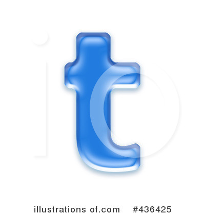 Royalty-Free (RF) Lowercase Blue Letter Clipart Illustration by chrisroll - Stock Sample #436425