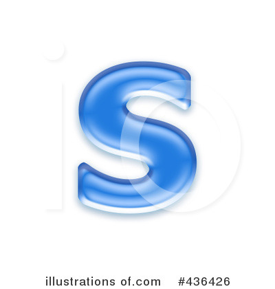 Royalty-Free (RF) Lowercase Blue Letter Clipart Illustration by chrisroll - Stock Sample #436426