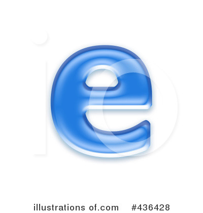 Royalty-Free (RF) Lowercase Blue Letter Clipart Illustration by chrisroll - Stock Sample #436428