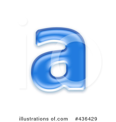Royalty-Free (RF) Lowercase Blue Letter Clipart Illustration by chrisroll - Stock Sample #436429