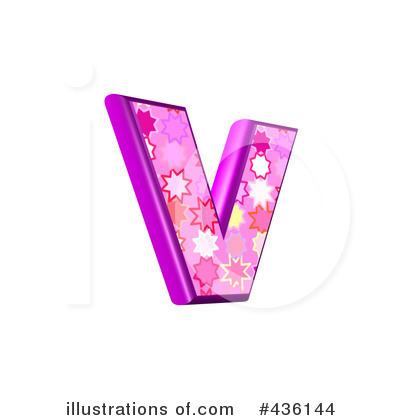 Royalty-Free (RF) Lowercase Pink Burst Letter Clipart Illustration by chrisroll - Stock Sample #436144