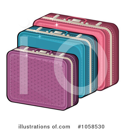 Luggage Clipart #1058530 by Melisende Vector