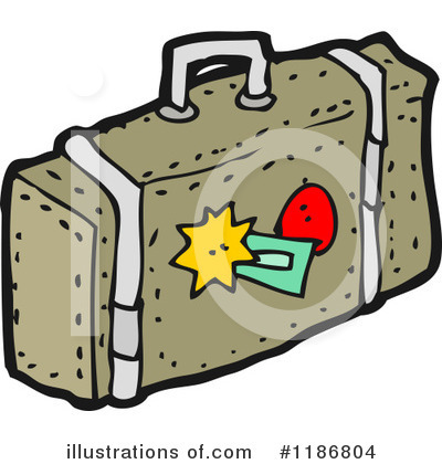 Royalty-Free (RF) Luggage Clipart Illustration by lineartestpilot - Stock Sample #1186804