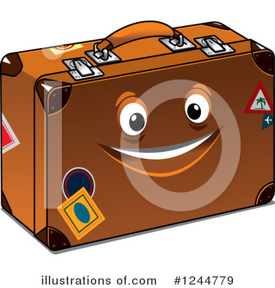 Suitcase Clipart #1244779 by Vector Tradition SM