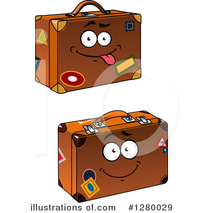 Royalty-Free (RF) Luggage Clipart Illustration by Vector Tradition SM - Stock Sample #1280029