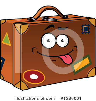 Suitcase Clipart #1280061 by Vector Tradition SM