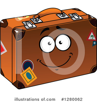 Luggage Clipart #1280062 by Vector Tradition SM