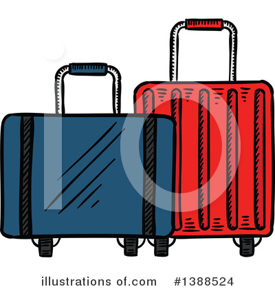 Suitcase Clipart #1388524 by Vector Tradition SM