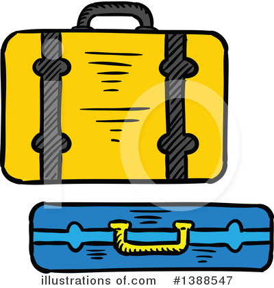 Suitcase Clipart #1388547 by Vector Tradition SM