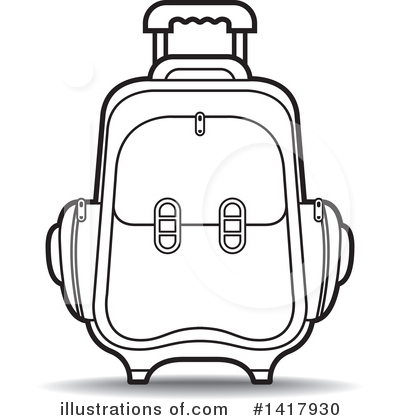 Royalty-Free (RF) Luggage Clipart Illustration by Lal Perera - Stock Sample #1417930