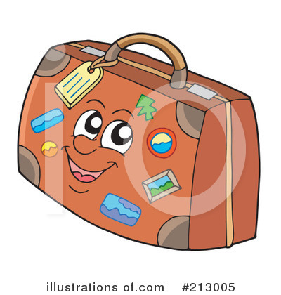 Royalty-Free (RF) Luggage Clipart Illustration by visekart - Stock Sample #213005