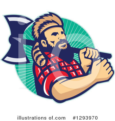 Royalty-Free (RF) Lumberjack Clipart Illustration by patrimonio - Stock Sample #1293970