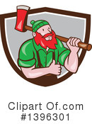 Lumberjack Clipart #1396301 by patrimonio