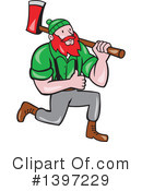 Lumberjack Clipart #1397229 by patrimonio
