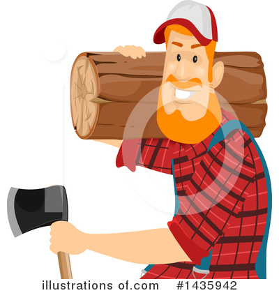 Royalty-Free (RF) Lumberjack Clipart Illustration by BNP Design Studio - Stock Sample #1435942