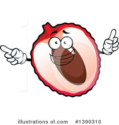 Royalty-Free (RF) Lychee Clipart Illustration by Vector Tradition SM - Stock Sample #1390310