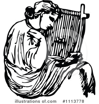 Harp Clipart #1113778 by Prawny Vintage