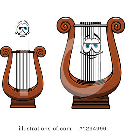 Royalty-Free (RF) Lyre Clipart Illustration by Vector Tradition SM - Stock Sample #1294996
