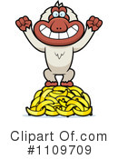 Macaque Clipart #1109709 by Cory Thoman