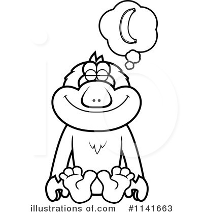 Royalty-Free (RF) Macaque Clipart Illustration by Cory Thoman - Stock Sample #1141663