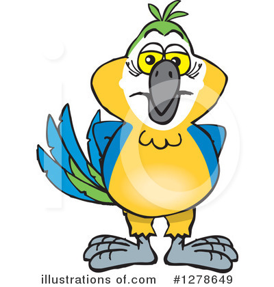Royalty-Free (RF) Macaw Clipart Illustration by Dennis Holmes Designs - Stock Sample #1278649