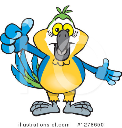 Royalty-Free (RF) Macaw Clipart Illustration by Dennis Holmes Designs - Stock Sample #1278650