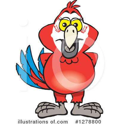Royalty-Free (RF) Macaw Clipart Illustration by Dennis Holmes Designs - Stock Sample #1278800