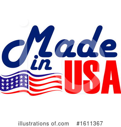 Royalty-Free (RF) Made In America Clipart Illustration by Vector Tradition SM - Stock Sample #1611367