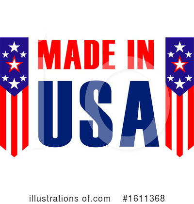 Royalty-Free (RF) Made In America Clipart Illustration by Vector Tradition SM - Stock Sample #1611368