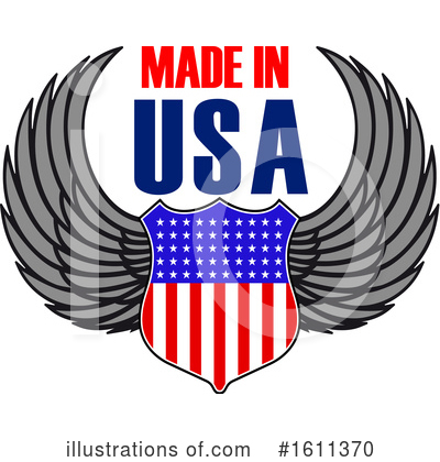 Royalty-Free (RF) Made In America Clipart Illustration by Vector Tradition SM - Stock Sample #1611370