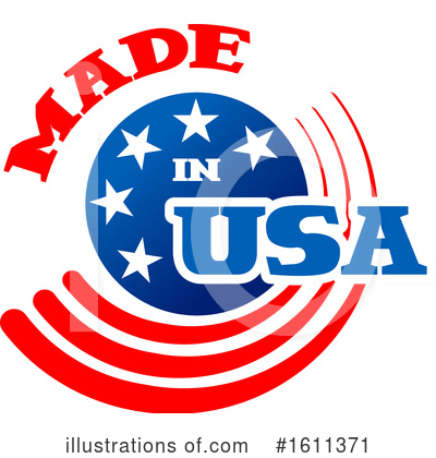 Royalty-Free (RF) Made In America Clipart Illustration by Vector Tradition SM - Stock Sample #1611371