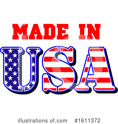 Royalty-Free (RF) Made In America Clipart Illustration by Vector Tradition SM - Stock Sample #1611372
