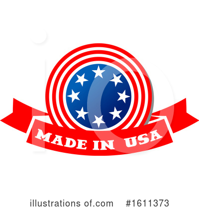 Royalty-Free (RF) Made In America Clipart Illustration by Vector Tradition SM - Stock Sample #1611373