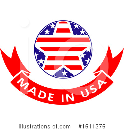 Royalty-Free (RF) Made In America Clipart Illustration by Vector Tradition SM - Stock Sample #1611376