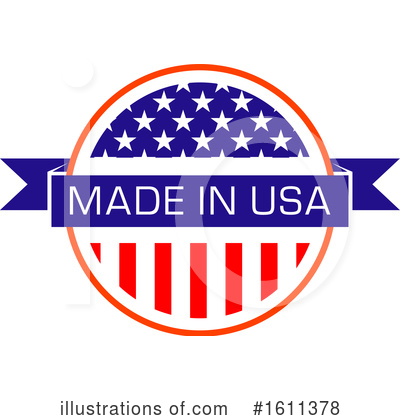 Royalty-Free (RF) Made In America Clipart Illustration by Vector Tradition SM - Stock Sample #1611378