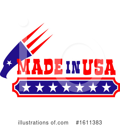 Royalty-Free (RF) Made In America Clipart Illustration by Vector Tradition SM - Stock Sample #1611383