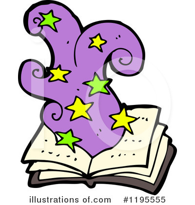 Royalty-Free (RF) Magic Book Clipart Illustration by lineartestpilot - Stock Sample #1195555