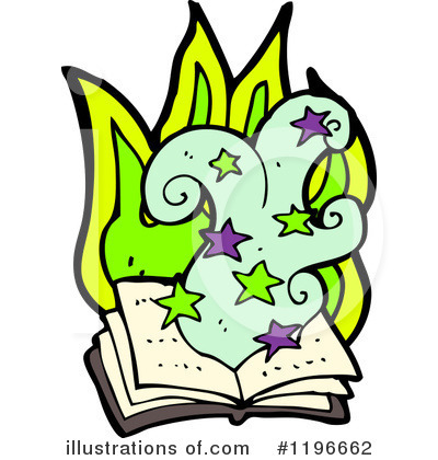 Royalty-Free (RF) Magic Book Clipart Illustration by lineartestpilot - Stock Sample #1196662