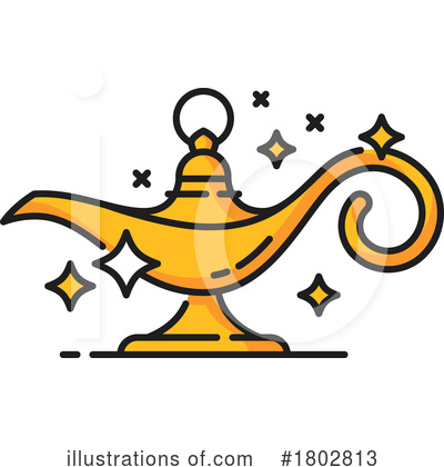Magic Lamp Clipart #1802813 by Vector Tradition SM