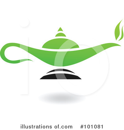 Royalty-Free (RF) Magic Lamp Clipart Illustration by cidepix - Stock Sample #101081