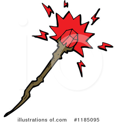Royalty-Free (RF) Magic Staff Clipart Illustration by lineartestpilot - Stock Sample #1185095